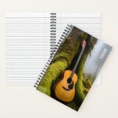 Akoestische gitaar songwriter Foggy Forest Music Notitieboek (Binnen)