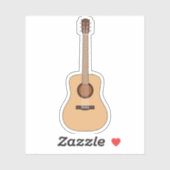 Akoestische gitaar! sticker (Vel)