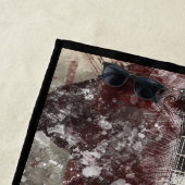 Akoestische Gitaar Strandhanddoek Strandlaken (In situ)