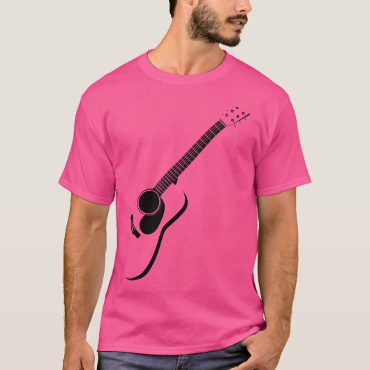 Akoestische gitaar t-shirt (Voorkant)