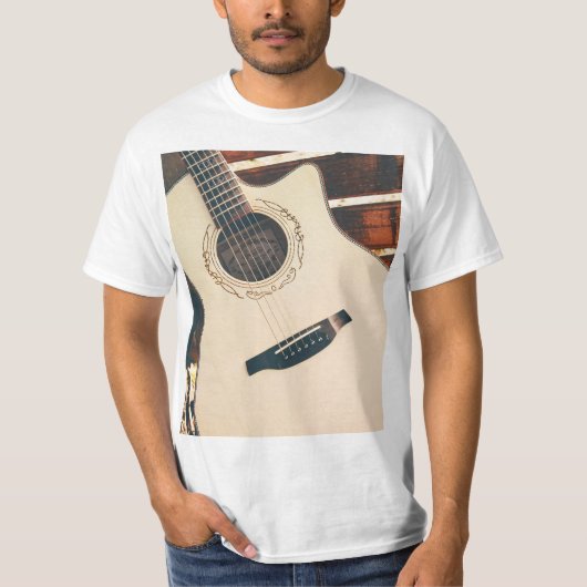 akoestische gitaar t-shirt (Voorkant)