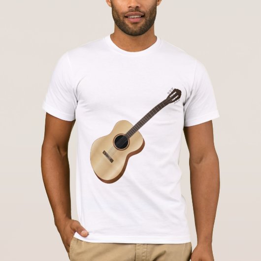 Akoestische gitaar t-shirt (Voorkant)