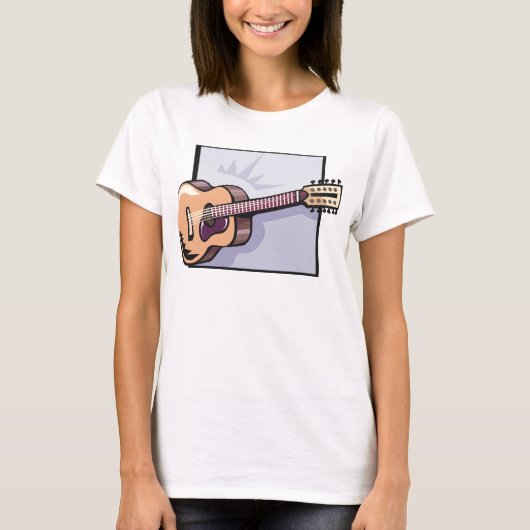 Akoestische gitaar T-Shirt (Voorkant)