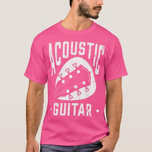 Akoestische gitaar t-shirt (Voorkant)