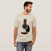 akoestische gitaar T T-shirt (Voorkant volledig)