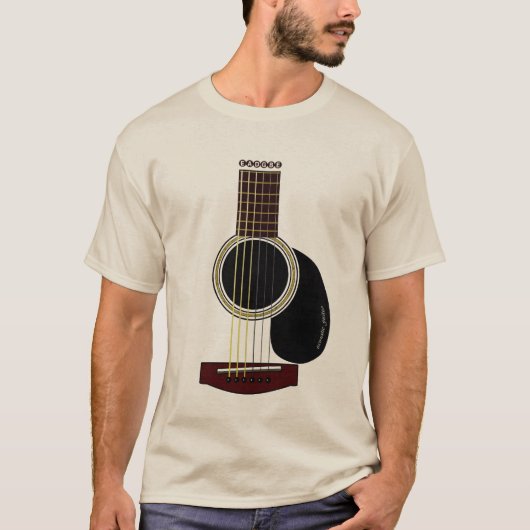 akoestische gitaar T T-shirt (Voorkant)
