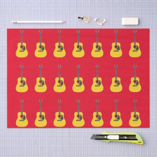 Akoestische gitaar tissuepapier (Craft)