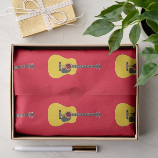 Akoestische gitaar tissuepapier (Geschenk)
