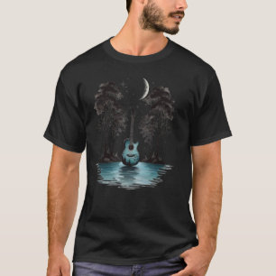 Akoestische gitaar Tree Rock op gitaar Graphic Lak T-shirt