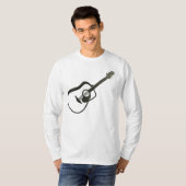 Akoestische gitaar - uitgerekt t-shirt (Voorkant volledig)