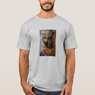 akoestische gitaar urban collage t-shirt