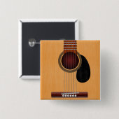 Akoestische gitaar vierkante button 5,1 cm (Voorkant /achterkant)