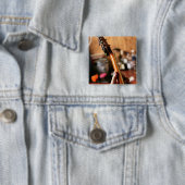 akoestische gitaar vierkante button 5,1 cm (In situ)