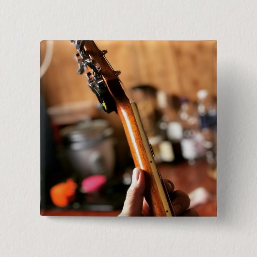 akoestische gitaar vierkante button 5,1 cm (Voorkant)