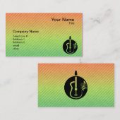 Akoestische gitaar visitekaartje (Voorkant / Achterkant)