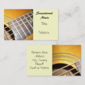 Akoestische gitaar visitekaartje (Voorkant / Achterkant)