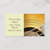 Akoestische gitaar visitekaartje (Achterkant)