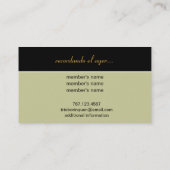 Akoestische gitaar visitekaartje (Achterkant)