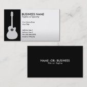 akoestische gitaar visitekaartje (Voorkant / Achterkant)