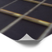 Akoestische gitaarachtergrond poster (Hoek)