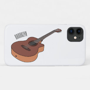 Akoestische gitaarafbeelding cartoon Case-Mate iPhone case
