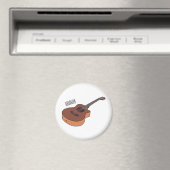 Akoestische gitaarafbeelding cartoon magneet (Insitu (Vaatwasser))