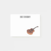 Akoestische gitaarafbeelding cartoon post-it® notes (Voorkant)