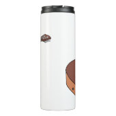 Akoestische gitaarafbeelding cartoon thermosbeker (Achterkant)