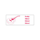 Akoestische gitaarafbeelding cartoon  zelfinktende stempel (Design)