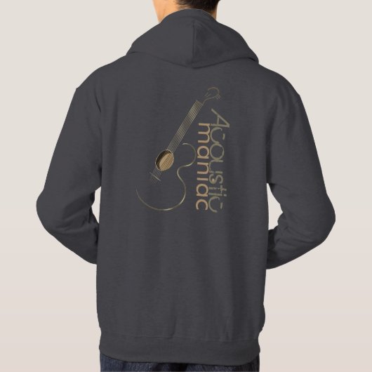Akoestische gitaarafspeelhoodies hoodie (Achterkant)