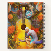 Akoestische gitaarboom met Man Notitieboek (Achterkant)