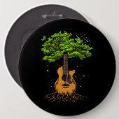 Akoestische gitaarboom ronde button 6,0 cm (Voorkant /achterkant)