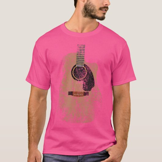  akoestische gitaargitaar t-shirt (Voorkant)