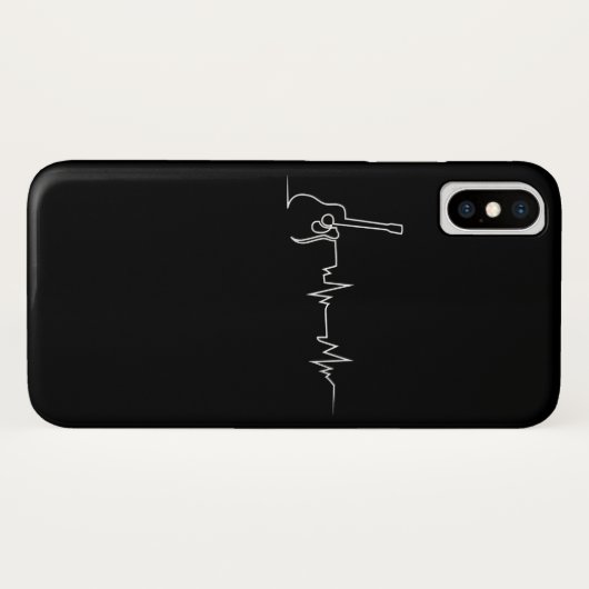 Akoestische gitaarhartslag voor gitaar Case-Mate iPhone case (Achterkant (horizontaal))