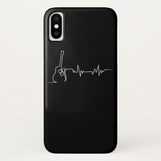 Akoestische gitaarhartslag voor gitaar Case-Mate iPhone case (Achterkant)