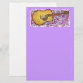 Akoestische gitaarkleuren briefpapier (Voorkant / Achterkant)