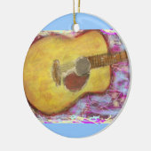 Akoestische gitaarkleuren keramisch ornament (Links)