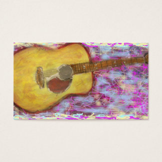 Akoestische gitaarkleuren visitekaartje