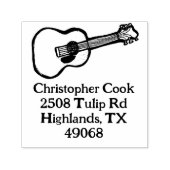 Akoestische gitaarliefhebbers  zelfinktende stempel (Design)
