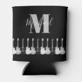 Akoestische gitaarmonogram voor monochromatische k blikjeskoeler (Voorkant)