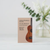 Akoestische gitaarmuziek visitekaartje (Staand voorkant)