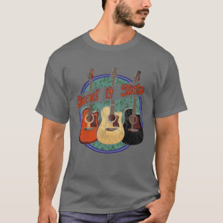 Akoestische gitaarretro t-shirt