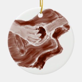 Akoestische gitaarschilderij sepia-tonversie keramisch ornament