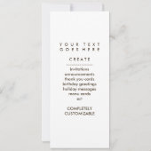 akoestische gitaarsilhouet kaart (Achterkant)