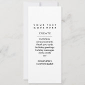 akoestische gitaarsilhouet kaart (Achterkant)