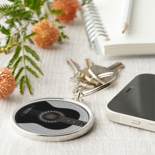 Akoestische gitaarSleutelhanger Sleutelhanger (Zijkant)