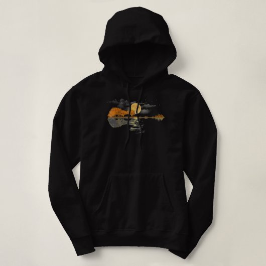 Akoestische gitaarspeler, geb. hoodie (Design voorkant)