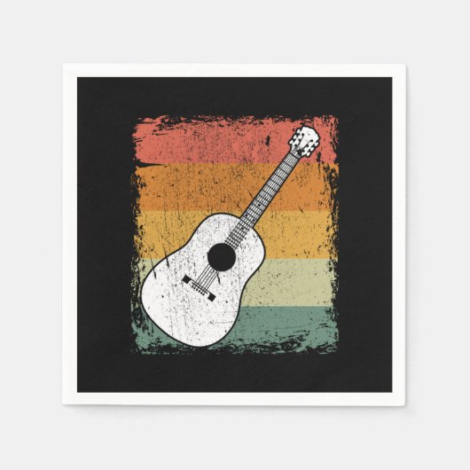  akoestische gitaarspeler muziek gitaar Gift Servet (Voorkant)