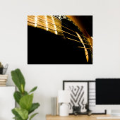 Akoestische gitaarstrengen poster (Thuiskantoor)