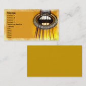Akoestische gitaarstrengen visitekaartje (Voorkant / Achterkant)